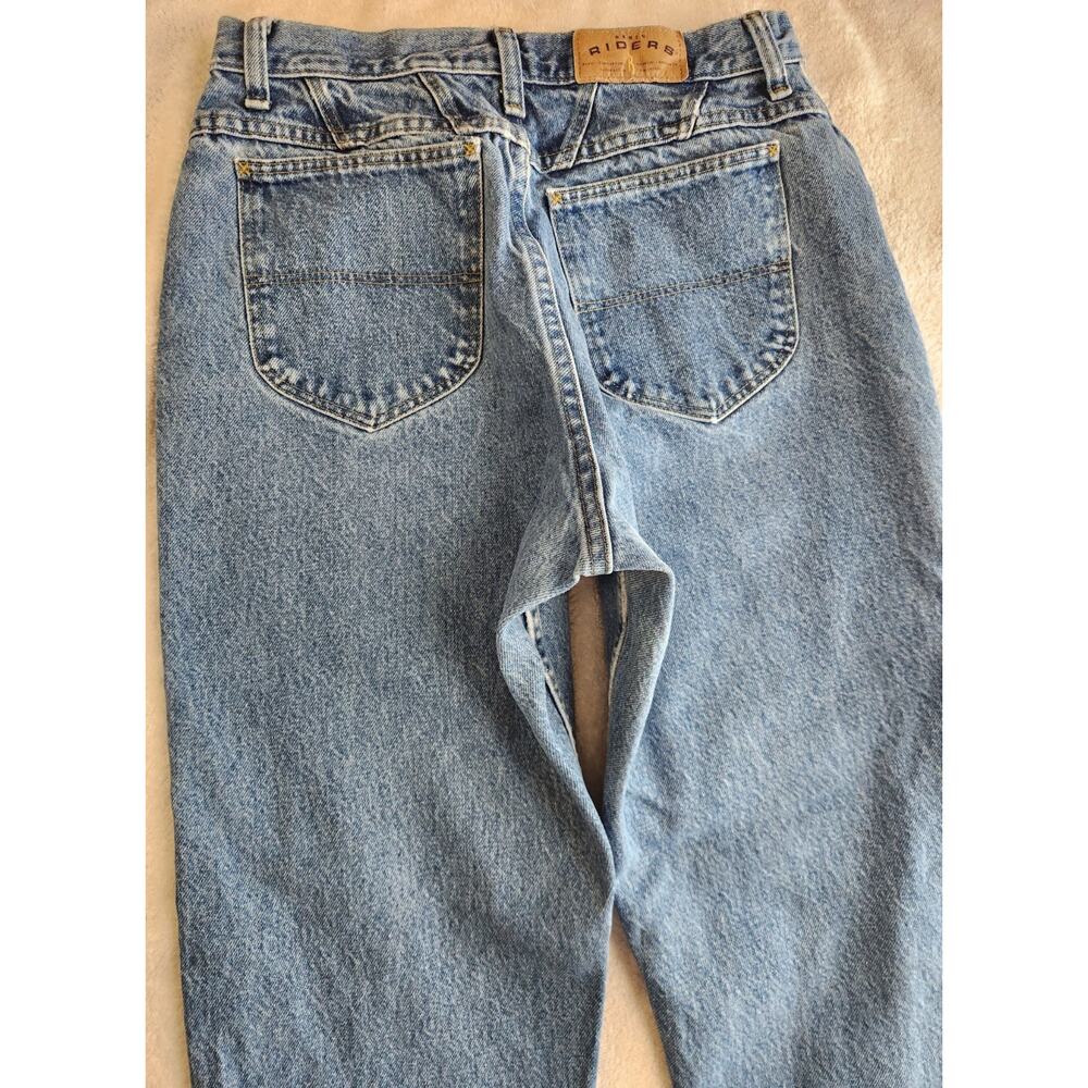 Vintage Riders Jeans Womens 10 Medium Wash High Rise Mom Straight Leg Denim 90s - Picture 7 of 11
